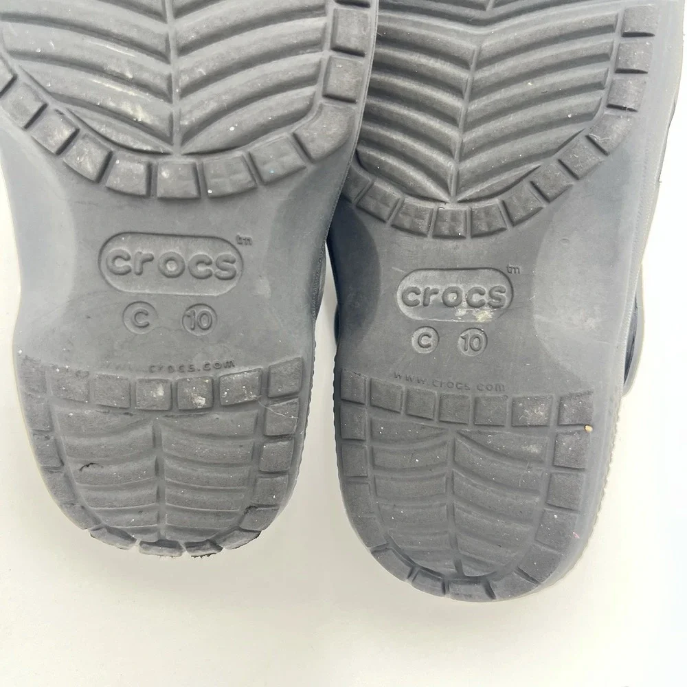 Crocs Classic Clog Black Kids Size C6 Toddler Slip On Water Shoes 10001-001